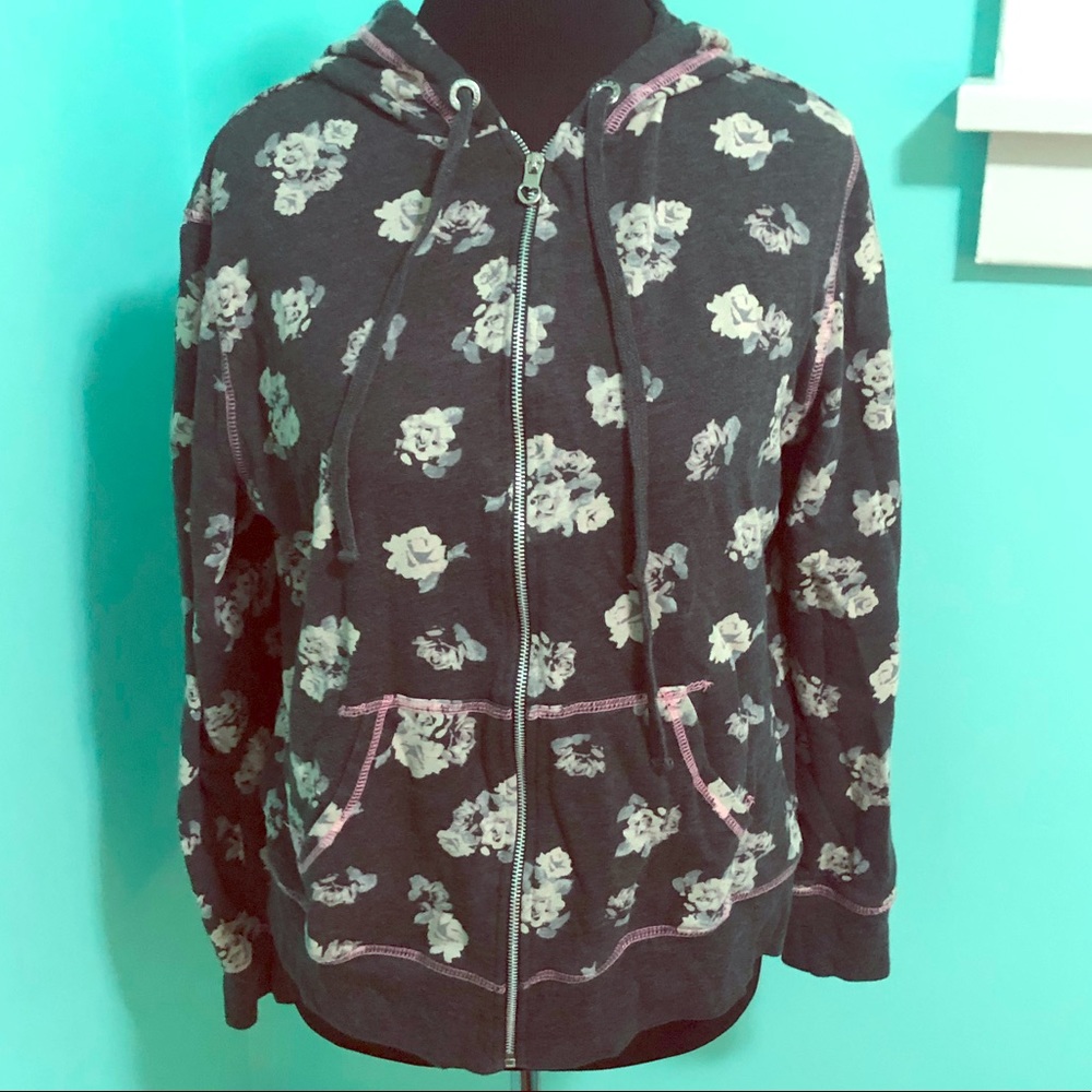 ‘Hard Candy’ Floral Zip-Up